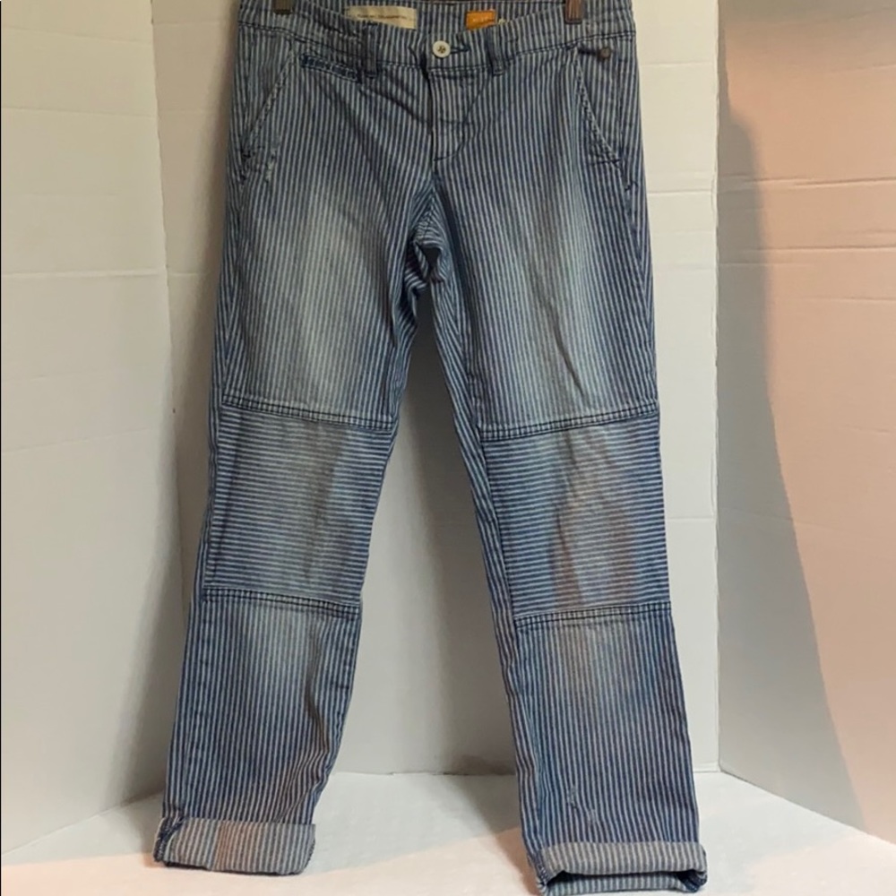 Antropologíe Pilcro striped Denim